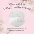thumbnail image 3 of Mini luz UV para uñas de gel, LKE Lámpara de uñas LED UV para esmalte de gel Lámpara LED recargable por USB para uñas de gel Secador de uñas LED UV portátil Shellac para uñas DIY Blanco JM, 3 of 6