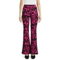 thumbnail image 3 of No Boundaries Juniors Print Flare Pants, 32" Inseam, Sizes XS-XXXL, 3 of 5