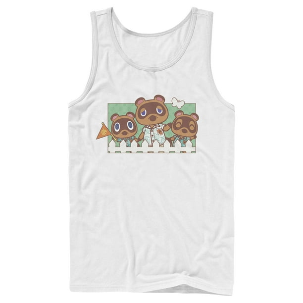 Download Nintendo Men S Nintendo Animal Crossing Nook Family Portrait Tank Top White Small Walmart Com Walmart Com