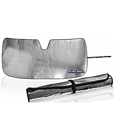 Toyota 4runner Windshield - 2010-2016 Toyota 4 Runner Silver Shield Custom Fit Roll Up Reflective Windshield Sun Shade