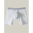 thumbnail image 3 of Men's Smooth Nylon Daily Boxer Briefs White L, 3 of 5