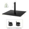 thumbnail image 4 of Topbuy 42 LBS Patio Umbrella Base, Heavy Duty 25” Umbrella Stand, Square Umbrella Base w/4 Anti-slip Pads, 4 of 10