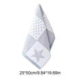 thumbnail image 3 of s Hand Towels 3-Pack, 30x30 cm, Soft Natural Fiber, Five-Pointed Star Print, Quick-Dry, Lint-Free, Assorted Pink Green Blue, 3 of 6
