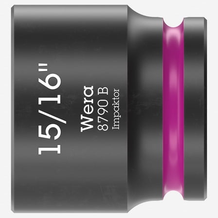 Wera 005525 8790 B 15/16" Impaktor Socket, 3/8" Drive, 6 Point