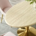 thumbnail image 5 of Modway Lippa 60" Oval Modern Wood Dining Table in Gold and Brown, 5 of 9
