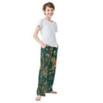 thumbnail image 4 of FORMRS Kids Pajama Pants with Pockets Size 6-8Y Boys Lounge Sleep Bottoms, Tiger and Peacock Pattern, 4 of 8