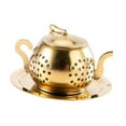 thumbnail image 4 of Colador de té de acero inoxidable, infusor de té, agitador de especias con material de acero inoxidable y práctico gancho de cadena para oficina,, 4 of 9