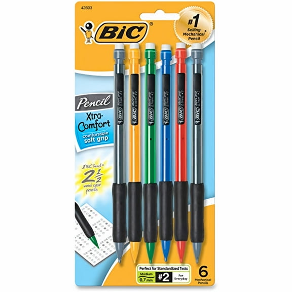 BIC Xtra Comfort Mechanical Pencil, Medium Point (0.7mm) (Pack of 5)