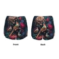 thumbnail image 3 of Salouo Colorful Rose Bird Print Women's 2 in 1 Running Shorts Double-Layer Shorts Athletic Workout Gym Yoga Shorts Running Shorts for Women-XX-Large, 3 of 7