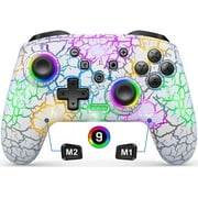 Switch Controller,Beboncool Wireless Switch Pro Controller for Switch 2/OLED/Lite/PC/Android/iOS with Dual Back Triggers & Turbo Mode