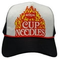 thumbnail image 2 of Cup of Noodles Nissin Men's Officially Licensed Retro Foam Trucker Hat Cap (Black), 2 of 5