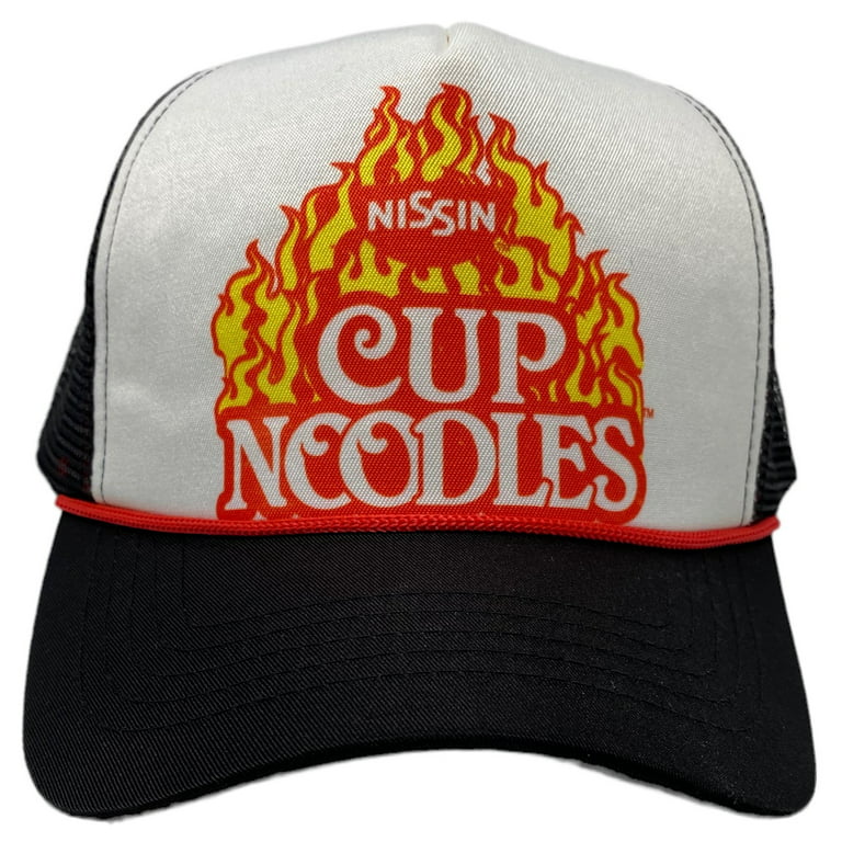 Cup of Noodles Nissin Men's Officially Licensed Retro Foam Trucker Hat Cap  (Black)