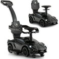 thumbnail image 1 of OLAKIDS Voiture Pousse-Pousse 3 en 1, Poussette Lamborghini sous Licence, Voiture Glissante et de Marche avec Poignée de Poussée, Musique, USB, Phare, Rangement sous le Siège, Jouet à Pousser avec les Pieds pour Enfants de 18 à 60 Mois, 1 of 9