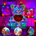 thumbnail image 2 of Fantasma Prismático Iridiscente Fantasmas Coloridos Divertidos Cara LED Adorno Escritorio (D), 2 of 9