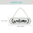 thumbnail image 5 of Raindrops Welcome Signs For Front Door 1Set White Rectangular Wood Sign With Rustic Style For Home, 5 of 8