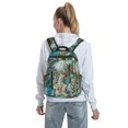 thumbnail image 5 of Yiaed Vintage Print Island Skull Print Lightweight Backpack Travel Backpacks Hiking Daypack for Women Men, 5 of 5