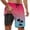 a-Watermelon Red, variant on Mens Swim Trunks 7 Inch Athletic Gradient Board Shorts Loose Funny Mens Swim Trunks Men's Swim Trunks Summer Beach Fashion Men Swim Brief