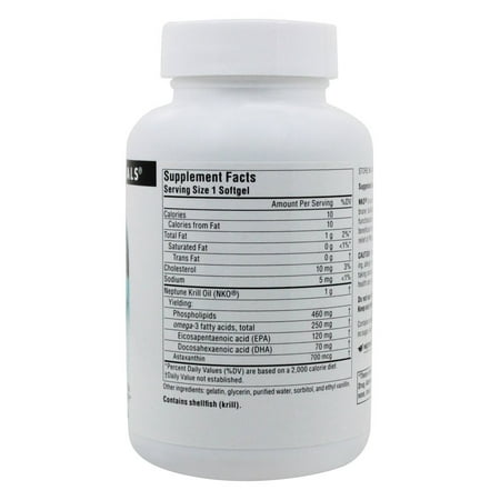 Source Naturals - NKO Neptune Krill Oil 1000 mg. - 60 Softgels