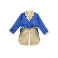 thumbnail image 4 of DPOIS Kids Boys Prince Costume Tuxedo Jacket Tailcoat for Cosplay Party Blue 7-8, 4 of 7