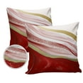 thumbnail image 2 of Outdoor Throw Pillow Cover Abstract Red Gradient Marble Waterproof Cushion Covers 2 Pack Modern Aesthetic Ombre Pillow Cases Home Decoration for Patio Garden Couch Sofa, 2 of 7