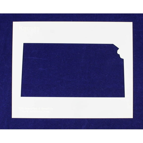 State of Kansas Stencil 14 Mil 8" X 10" Painting /Crafts/ Templates
