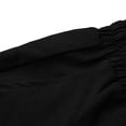 thumbnail image 5 of Cutuoiiu Summer Womens Solid Color Wide-Leg Pants Elastic High Waist Cropped Culottes with Side Pockets for Daily Gifts, 5 of 8