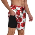 thumbnail image 3 of Goofa Hand Drawn Tomatoes Printed Men's Swim Trunks Board Shorts Quick Dry Mens Swimming Trunks with Compression Liner,Breathable Fit Hawaii Beach Shorts-X-Large, 3 of 9