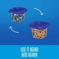 thumbnail image 3 of Ziploc® Food Storage Containers with Smart Snap Technology, Reusable for Kitchen Organization, Dishwasher Safe, Mini Square, 3 of 9