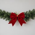 thumbnail image 4 of Christmas Decorations, Fleece Wine Red Bow Christmas Decoration, Holiday Decor, Christmas Bow, for Xmas Tree, Home, Party, Holiday Christmas Decorations, 4 of 7