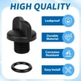 thumbnail image 3 of R0446000 Pool Pump Drain Plug with O-Ring, Pool Filter Drain Plug Pipe Plug for Jandy Zodiac Filter Pumps, Polaris Booster Pump & Water Purification System Replacement Accessories 4 Pack, 3 of 6