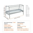 thumbnail image 5 of KFFKFF Animal Feed Dispenser, Dual-Purpose Grain & Hay Dispenser, 80-Gallon Volume Pasture Dispenser, 59" Length Sheep Hay Dispenser with Expanded Feeding Tray, Robust Steel Grain & Hay Storage, 5 of 9