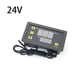 thumbnail image 5 of Injueey Termostato Control de temperatura Interruptor LED Termostatos ajustables Práctico controlador de congelador Enfriador industrial Electrónica Negro 24V, 5 of 6