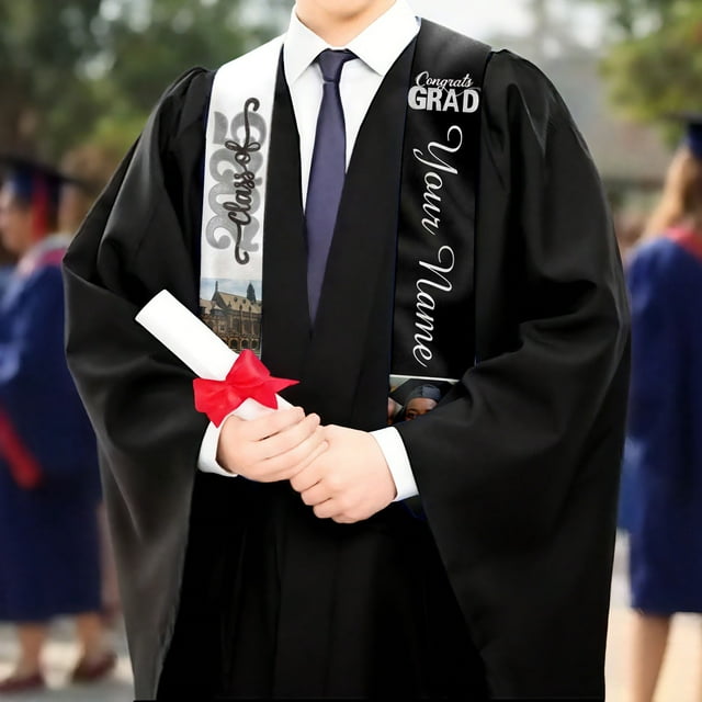 Elegant Wraps Shawls for Graduation Ceremonies Featuring Pointed Collar Design All Season Versatile Accessory for School Events