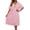 Pink, variant on FASHOFT Night Gowns for Adult Women Lace Long Nightgowns Silk Satin Short Sleeve Victorian Sleep Dress Solid Night Dress Womens Sleepwear Beige L