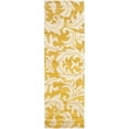thumbnail image 3 of SAFAVIEH Soho Blair Floral Wool Runner Rug, Gold/Ivory, 2'6" x 12', 3 of 10
