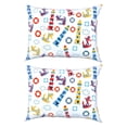 thumbnail image 2 of Mellanni Pillowcase Set of 2 Toddler size 14 x 19, Lighthouses Print - Soft Hypoallergenic Bedding for Kids - Wrinkle Resistant Microfiber Pillowcases for Boys and Girls, 2 of 2