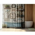 thumbnail image 2 of Vintage Bathroom Shower Curtain with Country Style - Polyester Fabric with White Clawfoot Tub, Wooden Shelf, Includes 12 Hooks, Perfect for Cozy Vintage Bathroom Decor, Cozy Bathroom Upgrade |, 2 of 10
