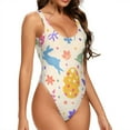 thumbnail image 2 of One Piece Swimsuit Women 2024 Mondrian Shape Mondrian Beachwear Female Monokini Print Swimwear Ruffled Sexy Shape Mondrian, 2 of 5