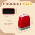 thumbnail image 2 of Uxcell Parent Signature Teacher Stamps, 2.1x1.7x0.9 Inch Homework Stamper, Teacher Grading Office Photosensitive Stamp with Red Ink for Homework Documents Checks, Red Casing, 2 of 6