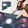 thumbnail image 6 of Yayeee Faucet Mat for Kitchen Sink 30" Diatomite Long Splash Guard Pad, Glowing Jellyfish, 6 of 7