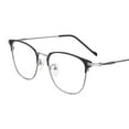 thumbnail image 3 of Gafas Baoblaze Luz Azul Semi Sin Montura Lentes Transparentes Plata, 3 of 8