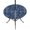 Blue, White, variant on Round Outdoor Tablecloth with Umbrella Hole and Zipper, Dark Blue Botanical Tablecloth with Elastic Waterproof, Vintage Floral Plants Branch Patio Table Covers for 45" - 54" Picnic Pool Tables