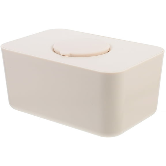 MLINS Diaper Wipes Dispenser Household Napkin Boxes Holders Refillable Case Baby Travel Beige