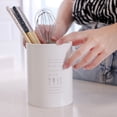 thumbnail image 3 of Estante para vajilla, estante para cubiertos de estilo nórdico, contenedor cilíndrico para utensilios de cocina, palillos, cuchara, ventilación, 3 of 5