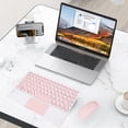 thumbnail image 4 of 1 set Bluetooth Keyboard Bluetooth mouse with Touchpad，Rechargeable Portable Wireless Bluetooth Tablet Keyboard with Trackpad Bluetooth mouseCompatible for iPad, iPhone,iOS Android Windows, 4 of 9