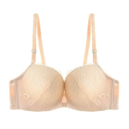 

Front Closure Bras Lace Underwear Bralette Breathable Push Up Brassiere Without Underwire Bra Underwear Bralette Brassiere Front Closure Lace Without Underwire Women Lady Soft Comfortable 38a