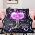 thumbnail image 2 of LHSHID Aunt Gifts Blanket Auntie Gifts Ideas Aunt Birthday Gifts from Niece Best Aunt Ever Gifts Gifts for Aunts from Niece Nephew Birthday Gifts for Aunt to My Aunt Throw Blanket 40"x50", 2 of 6