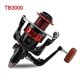 thumbnail image 1 of 5.2/1 Carrete de pesca Rueda giratoria de metal duradero Equipo para exteriores (TB3000) Likrtyny Para Estrenar, 1 of 9