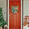 thumbnail image 7 of Potted Plants and Cats Front Door Porch Decoration Hanging Sign with Artificial Green Plants and Bow for Home Outdoor Indoor, 7 of 7