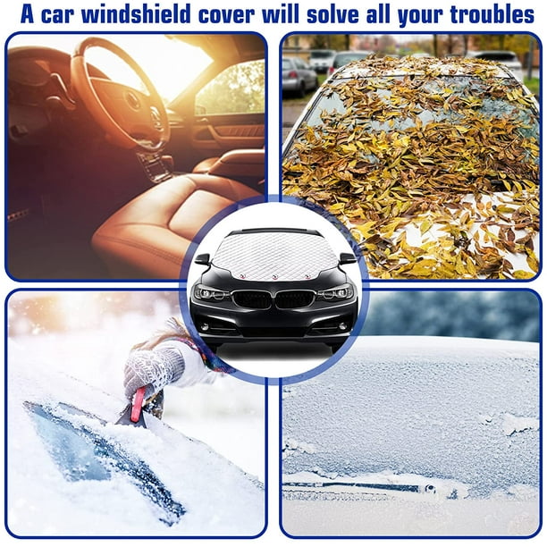 Protège-pare-brise et protège-miroir Reflex pour glace et neige, convient à  la plupart des véhicules